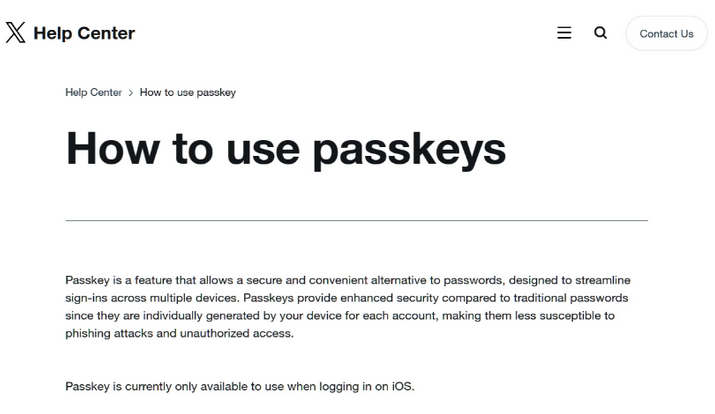 安次苹果维修店铺分享iOS用户如何通过通行密钥(Passkey)登录 